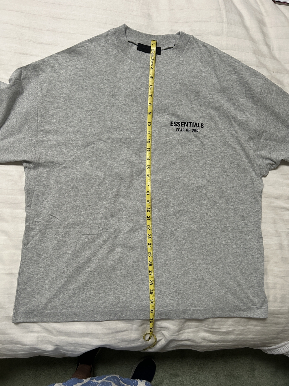 Fear of God Essentials Crewneck Sweatshirt in Light Heather Gray